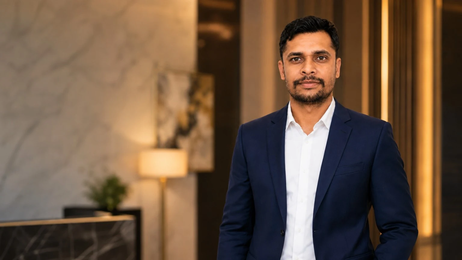Wide executive portrait of Raju Kumar Mishra